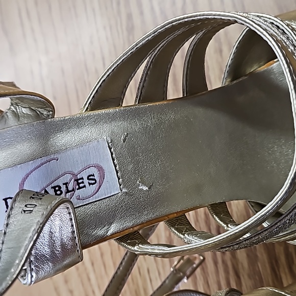 Dyeables Gold and Silver Dress High Heels - Picture 2 of 5